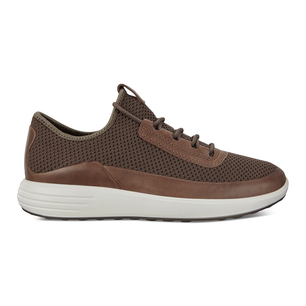 ECCO Mens Sneakers Brown - Soft 7 Runner Meshs - UIE-946130